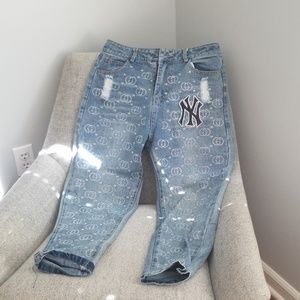 Bling jean capris!